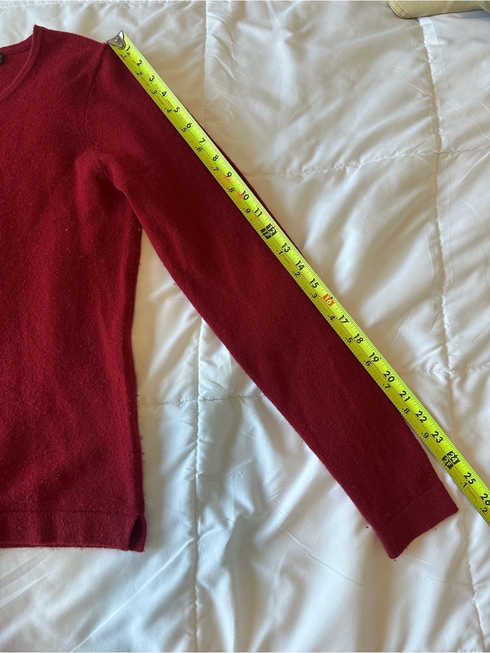 Womens 100% Cashmere Dark Wine Red Crewneck Pullover Sweater Size S Quiet Luxury - Picture 7 of 7
